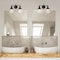 Designers Fountain Taylor 15.25in 3-Light Satin Bronze Industrial Indoor Vanity Light with Clear Glass Shades 69502-SB - alternate 2